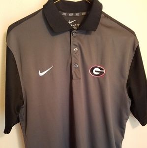 Nike Dri-Fit UGA Collared Golf Shirt